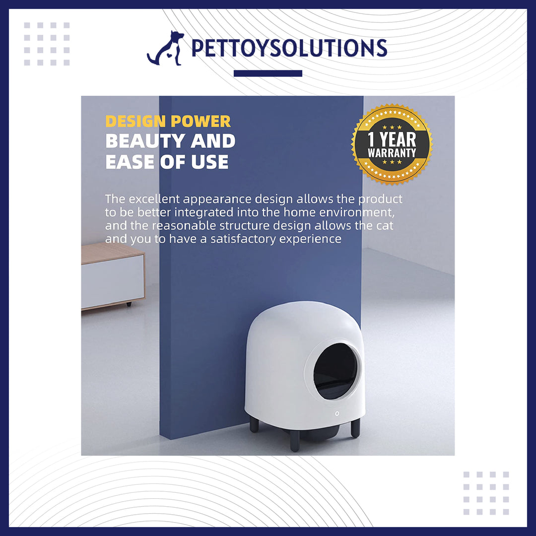 Automatic Smart Cat Litter Box - CleanEase™️ Automatic Smart Cat Self-Cleaning Remote Control Litter Box