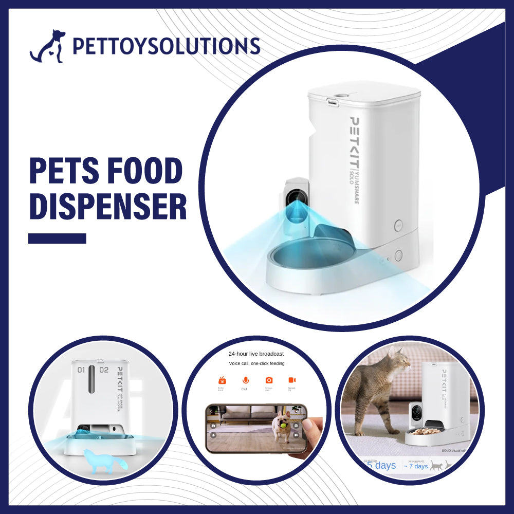 PETKIT Cat Automatic Feeder Visual Version Pet Feeder  Pets Food Dispenser Smart Dog Feeder Dogs Accessories