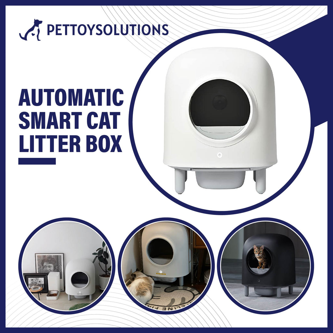 Automatic Smart Cat Litter Box - CleanEase™️ Automatic Smart Cat Self-Cleaning Remote Control Litter Box