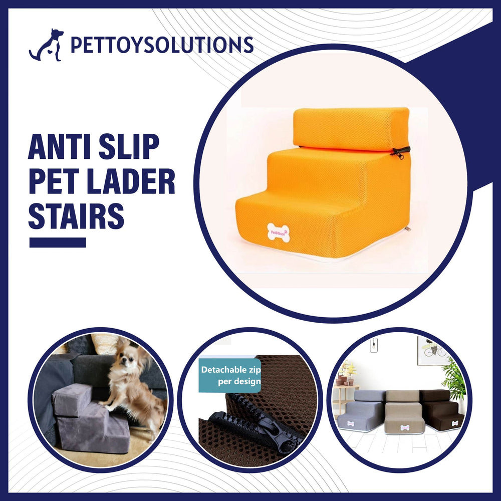 Anti Slip Pet Lader Stairs - CozyPaw™️ Hot Dog House Stairs for Small Dogs & Cats