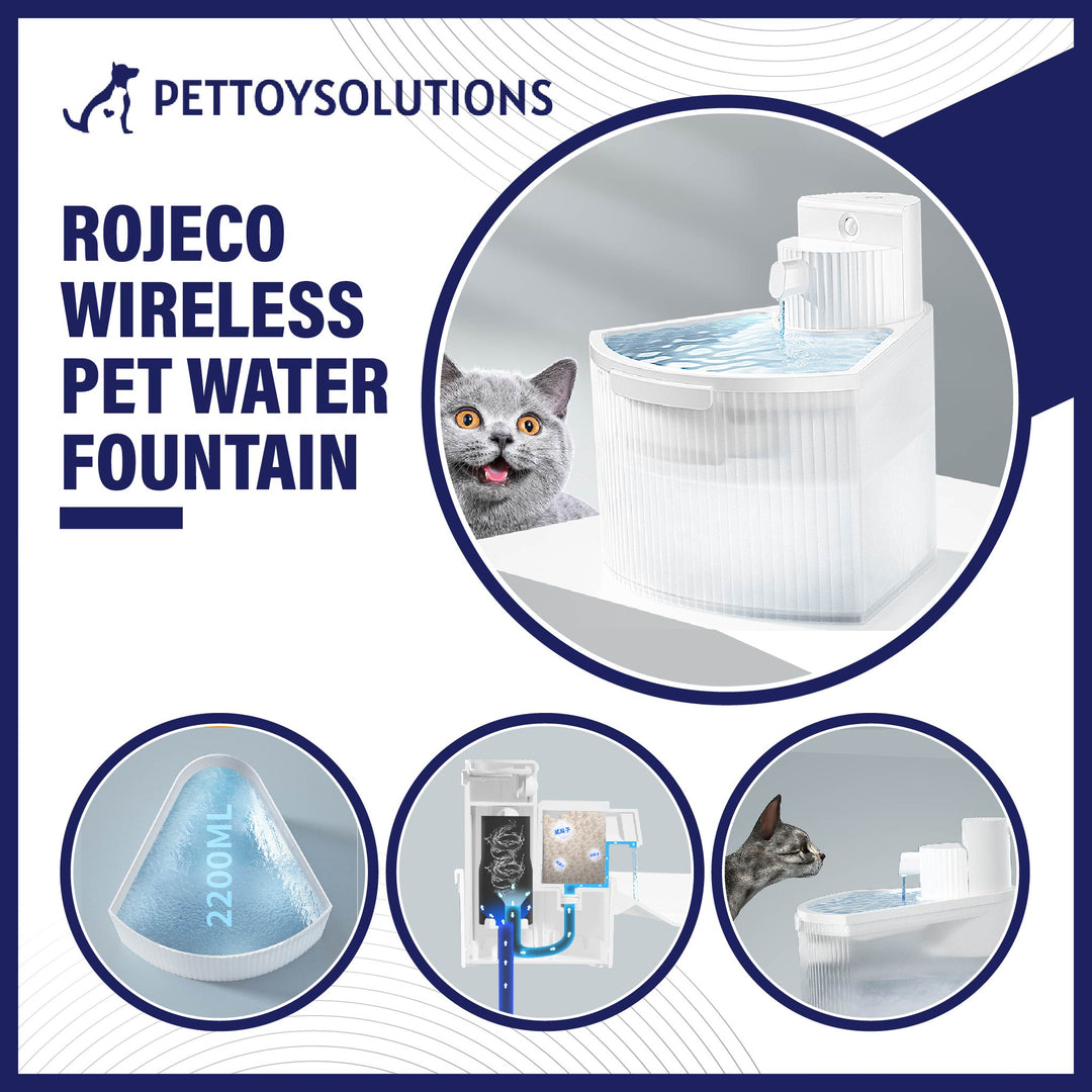 Rojeco™️  Wireless Pet Water Fountain