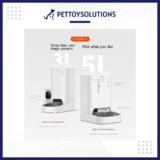 PETKIT Cat Automatic Feeder Visual Version Pet Feeder  Pets Food Dispenser Smart Dog Feeder Dogs Accessories